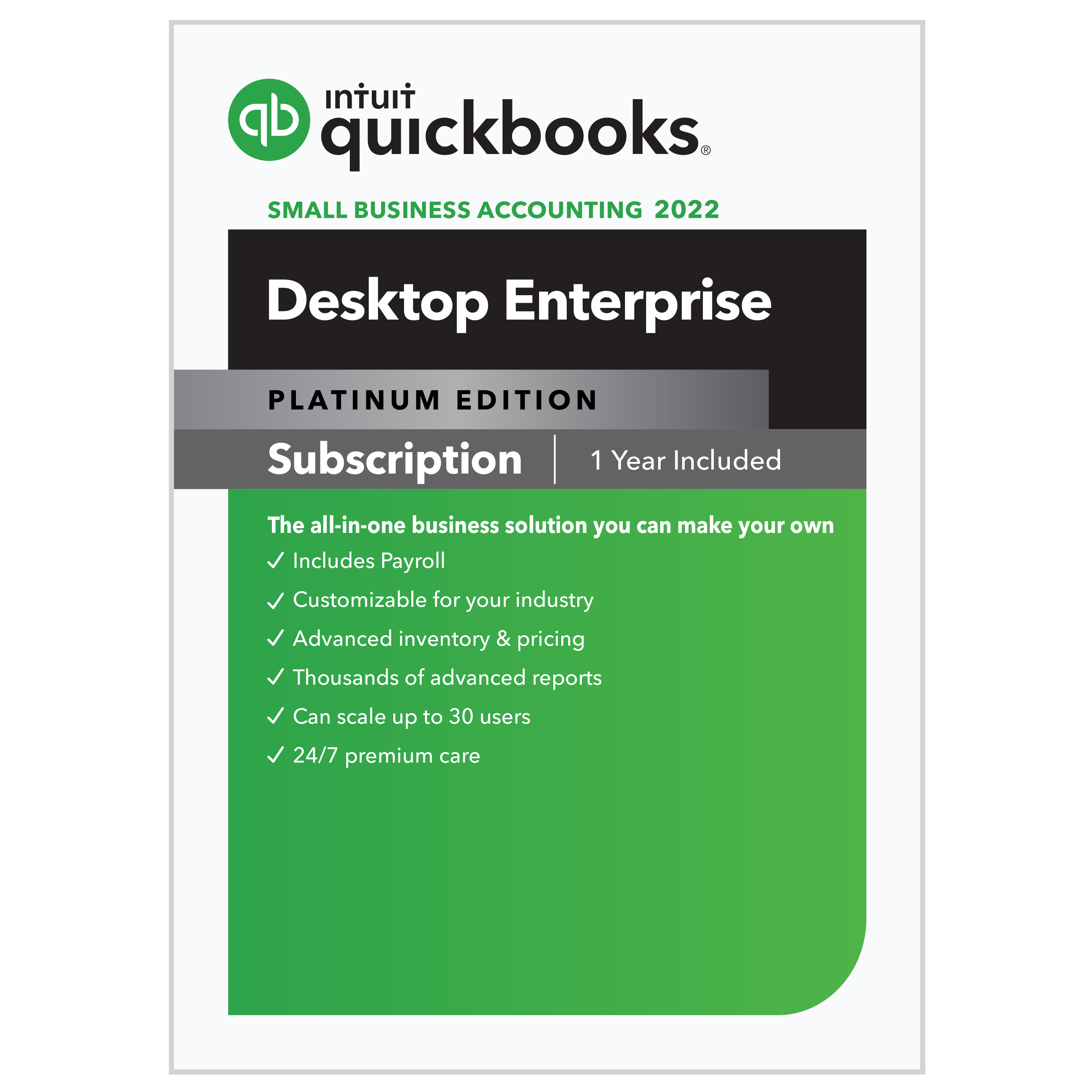 QuickBooks® Desktop Enterprise (Platinum Edition)